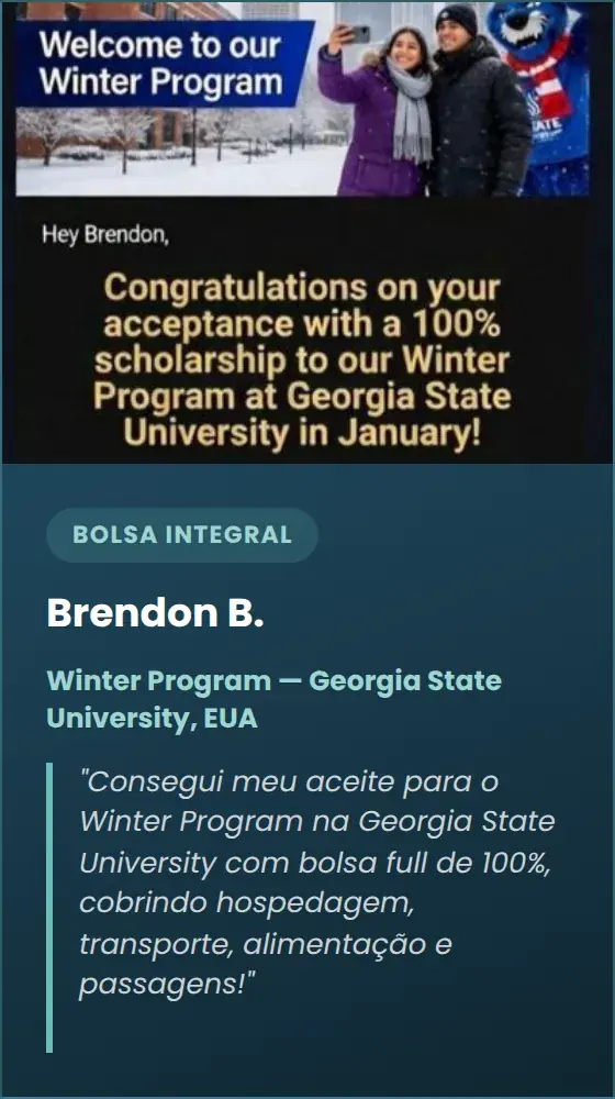Brendon B. — Winter Program — Georgia State University, EUA