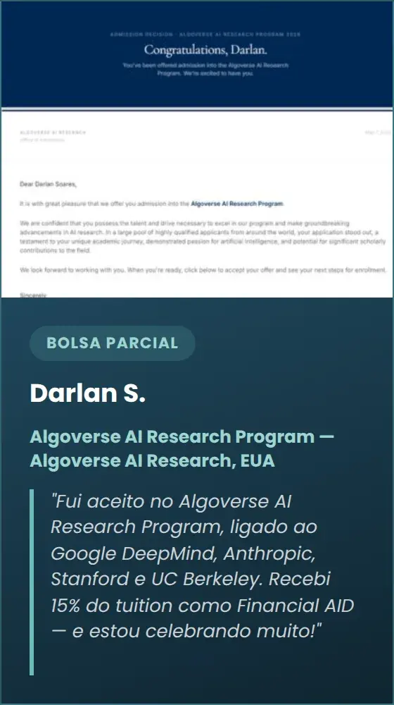 Darlan S. — Algoverse AI Research Program — Algoverse AI Research, EUA