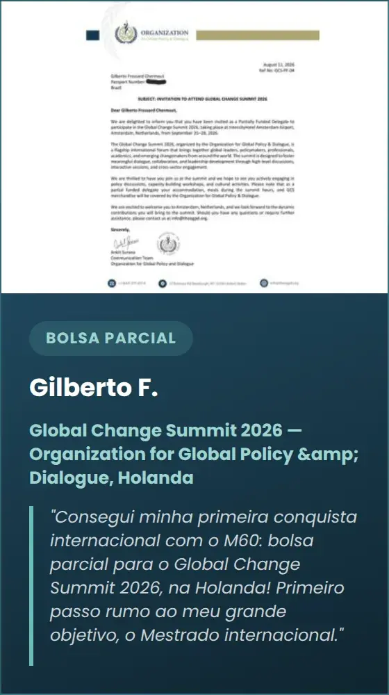 Gilberto F. — Global Change Summit 2026 — Organization for Global Policy & Dialogue, Holanda
