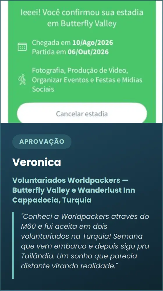 Veronica — Voluntariados Worldpackers — Butterfly Valley e Wanderlust Inn Cappadocia, Turquia
