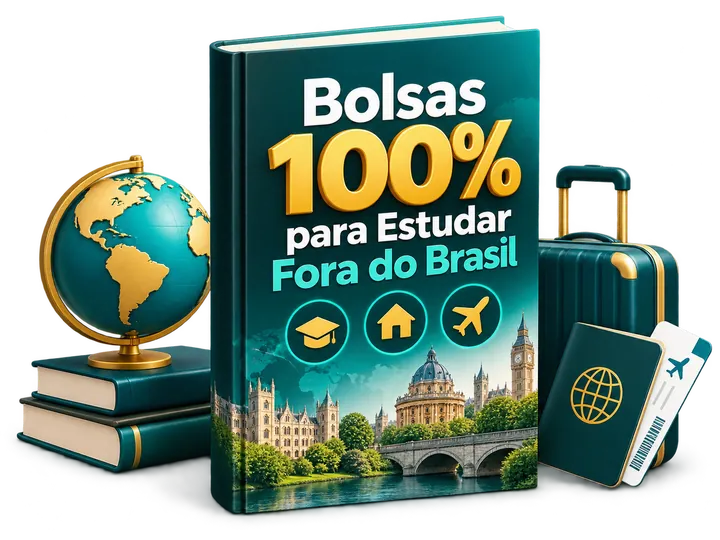 Capa: Bolsas 100% para Estudar Fora do Brasil