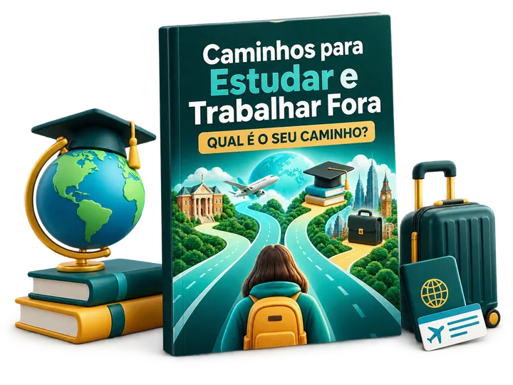 Capa: Caminhos Para Estudar e Trabalhar Fora