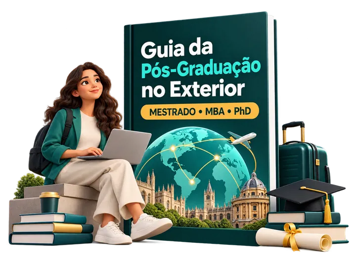 Capa: Guia da Pós-Graduação no Exterior